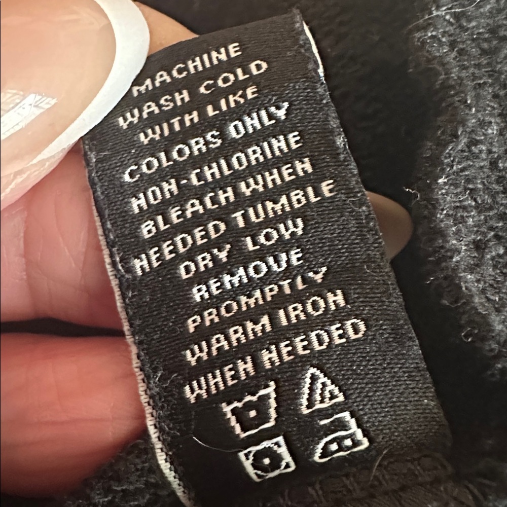 Cookies black original chenille appliqué zip front pockets M sweatshirt hoodie - Picture 15 of 16